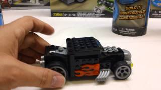 MEGA BLOKS Hot Wheels Bone Shaker Review Set 91707 [upl. by Hershel]