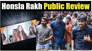 Honsla Rakh Public Review Public Reaction After Watching Honsla Rakh Check Out the Video l New [upl. by Nnayhs]