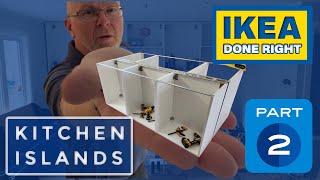 IKEA Kitchen Island DIY How to Build a Double Row IKEA Kitchen Island [upl. by Luapnaej457]