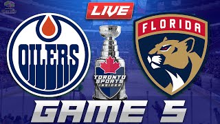 Edmonton Oilers vs Florida Panthers Game 5 LIVE Stream Game Audio  NHL Stanley Cup Finals Hangout [upl. by Marfe]