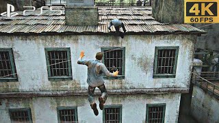 PS5 Uncharted 4 prison Escape Scene The most ICONIC Mission in Uncharted EVER 4K 60PFS [upl. by Adnawyt]