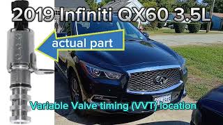 2019 Infiniti qx60 35L Variable valve timing VVT locations [upl. by Chilson]