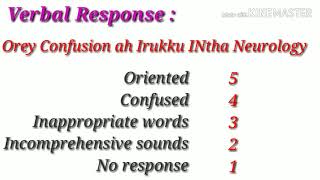 Nursing classes in tamil  Glasgow coma scale in tamil [upl. by Nomaj]