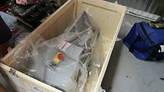 Unboxing and Installing a small workshop lathe CREWORKS 8x16 750W [upl. by Ayikahs]