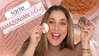 NEW Tarte Amazonian Clay GEM POWDER Foundation [upl. by Eveivaneg142]