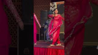 Girl in Red SatinSilk Dance with Punjabi Song [upl. by Hollerman]