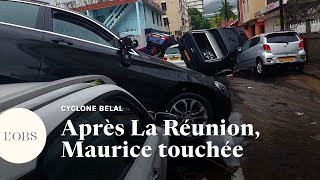 Cyclone Belal  lîle Maurice touchée par de fortes inondations [upl. by Bridie]