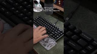 Keycaps ABS Doubleshot vs PBT Doubleshot vs Ceramic keycaps typingtest typingasmr [upl. by Aizahs]