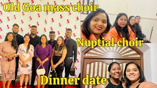 Choirs n dinner konkanivlogger goanvlogger konkanivlog [upl. by Isnam101]