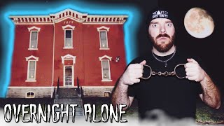 The MOST HAUNTED Jail in Indiana  Ghost Hunting ALONE Blackford County Jail [upl. by Ahsemat]