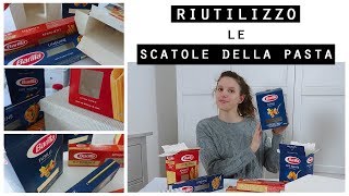 Come RIUTILIZZO le SCATOLE DELLA PASTA ed ORGANIZZO i cassetti della SCRIVANIA [upl. by Nesral]