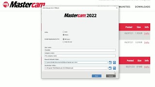 Part 1  Mastercam 2022  Download and Install [upl. by Romona374]