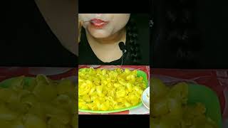 YUMMY MAGGI  PASTA SAMOSA EATING 😍FOODIE GIRL [upl. by Hastie]