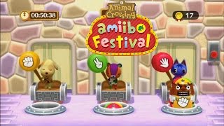 Animal Crossing Amiibo Festival  8 Minigames Gameplay  Wii U [upl. by Notsua]