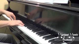 Prelude in C  Johann Sebastian Bach  Piano Adventures Lesson Book 4 [upl. by Ardnaiek]