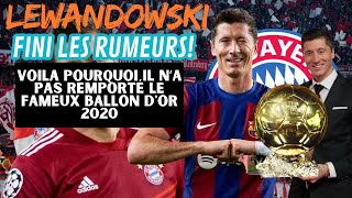 FootballBallon dor 2020 Voila Pourquoi Robert Lewandowski na pas remporté le Ballon dor 2020 [upl. by Ttehr190]