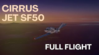 CIRRUS JET SF50 FULL FLIGHT  KPAE to KTCM [upl. by Grega]