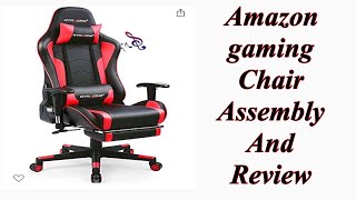 GT RACING gaming chair assembly and review [upl. by Buseck745]