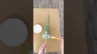 Make a Christmas Tree With String  Fabric Stiffener 😱🎄 [upl. by Gnahc]