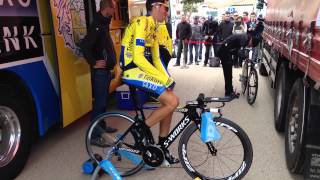 Alberto Contador  TT Warm Up  Volta ao Algarve 2014 [upl. by Atla]