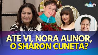 Maricel Soriano pinapili kung sino kina Ate Vi Nora at Sharon ang nais niyang makasama sa trabaho [upl. by Garihc64]