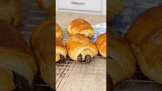 Napolitanas de chocolate  CROISSANTS DE CHOCOLATE recetas [upl. by Crescin]