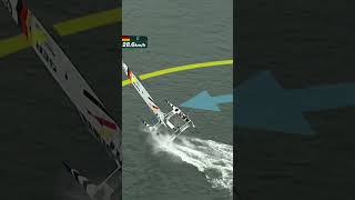 The Germans playing fast and loose in Sydney 😅 SailGP racing sailing [upl. by Eineg]