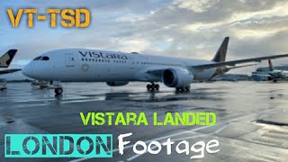 VISTARA Landed in LONDON  Landing Footage  VTTSD  B787  Being Pilot [upl. by Novek]