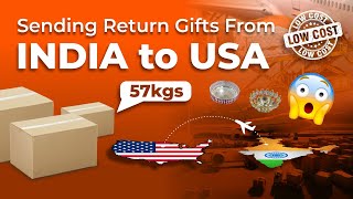 Return gifts courier  India to USA  genuine  low cost  German silver  clothes  jute bags [upl. by Draper82]