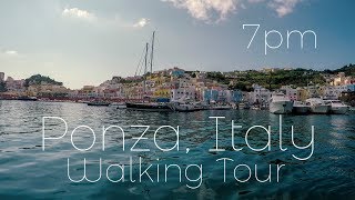 Ponza Italy Evening Walk  4K [upl. by Hazlett]