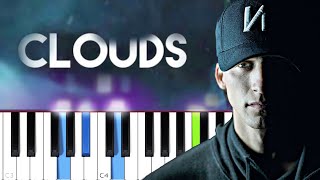 NF  CLOUDS Piano Tutorial [upl. by Tnafni]