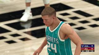 NBA 2K22  Charlotte Hornets vs Miami Heat [upl. by Ahcim]