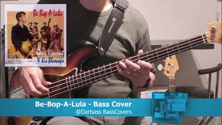 Gene Vincent Be Bop A Lula  Bass Cover 🎧 play along with chords [upl. by Yelssew96]