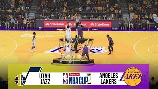 UTAH JAZZ vs LOS ANGELES LAKERS  EMIRATES NBA CUP 2024  NBA 2K25 [upl. by Akinam]