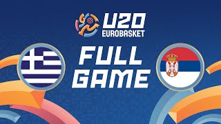 Group Phase  Greece v Serbia  Full Basketball Game  FIBA U20 EuroBasket 2024 [upl. by Blanch]