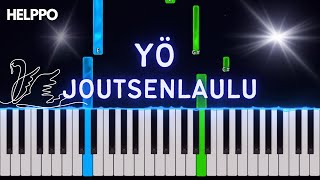 Yö  Joutsenlaulu  Helppo Piano Tutorial [upl. by Iaka717]