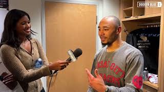 Mookie Betts Postgame Interview after Dodgers Win Game 4 NLCS [upl. by Htide]