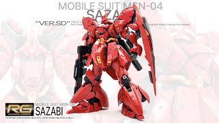 RG 1144 SAZABI Gundam ASMR BUILD Gunpla Speed build [upl. by Harlie114]