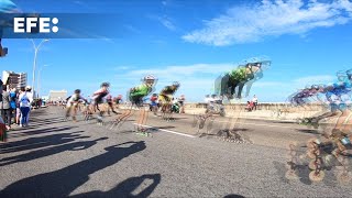 Cuba celebra la tercera edición del Havana Skate Marathon [upl. by Eirdua624]