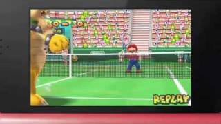 Mario Tennis Trailer at Nintendo 3DS Conference 2011 [upl. by Haisa]