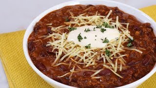 BEST EVER CHILI RECIPE  an easy beef chili bursting with flavor [upl. by Fortunato951]