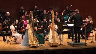 Marjan Mozetich  The Passion of Angels for Two Harps and Orchestra [upl. by Atterys164]