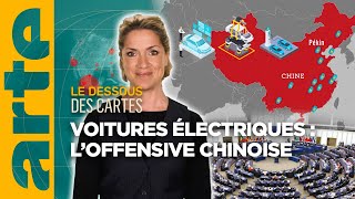 Voitures électriques  loffensive chinoise  Lessentiel du Dessous des Cartes  ARTE [upl. by Monk29]