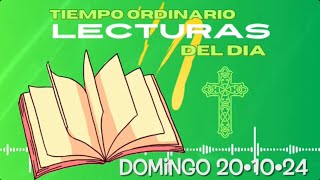 Lecturas Domingo 20 Octubre 2024 [upl. by Vaios460]