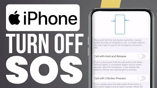 How To Turn Off SOS On Any iPhone EASY [upl. by Enieledam]