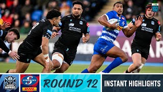 Glasgow Warriors vs DHL Stormers  Instant Highlights  Round 12  URC 202223 [upl. by Kacerek]