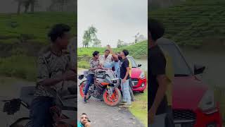 duke rider stunt ytshorts ktm zx10rninja ktmstunt kawasakizx10rninja automobile love [upl. by Adnilav]