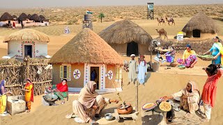 Ancient Desert Village Life Pakistan at Border  Desert Village Food  Stunning Punjab [upl. by Lustig920]