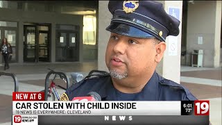 8yearold boy kidnapped in Cleveland car theft found safe [upl. by Murdocca348]