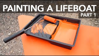 Lifeboat Conversion Ep14 Painting a lifeboat Part 1  Preparation and the first coat 4K [upl. by Ignace]